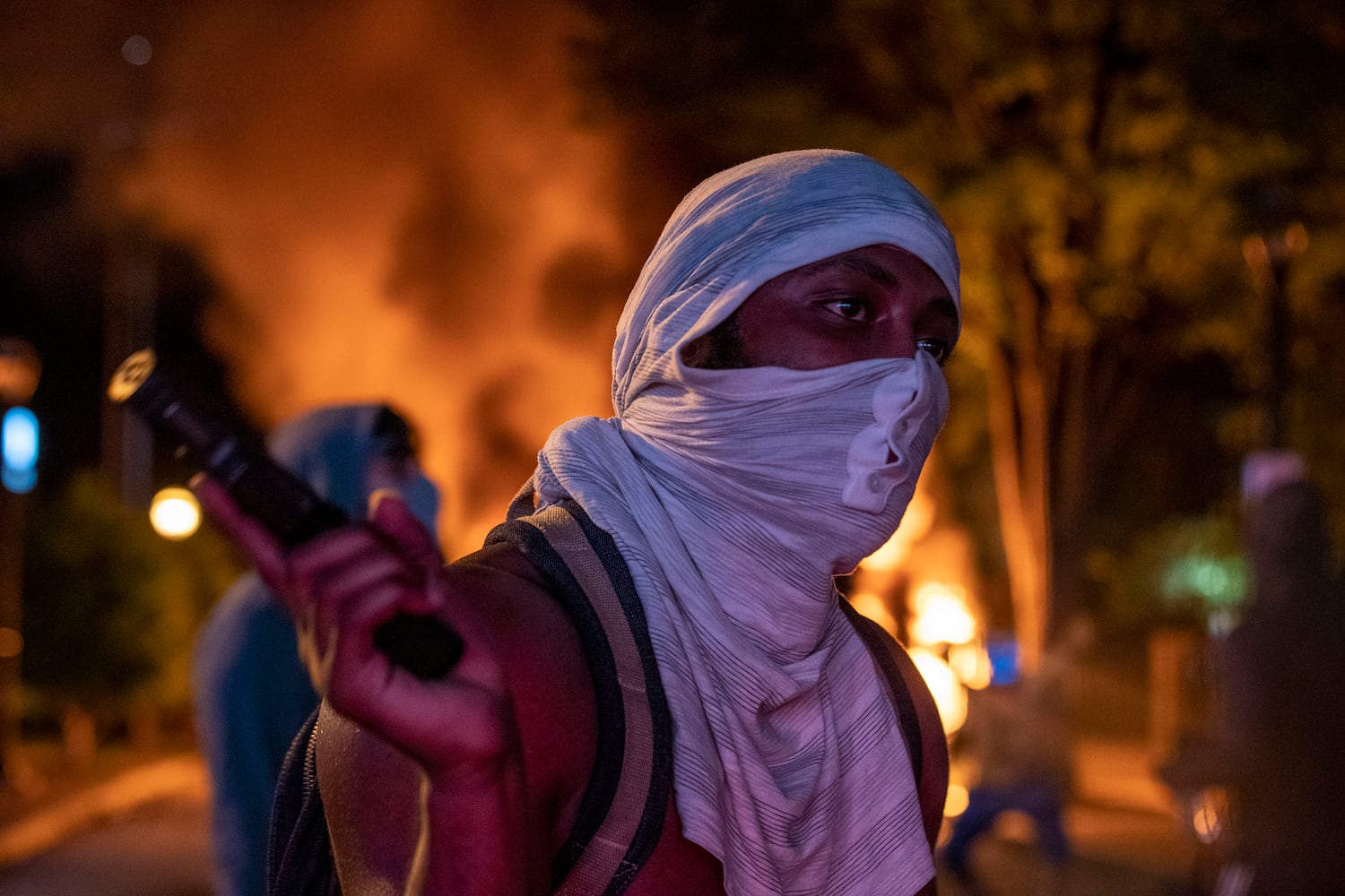 PHOTOS: Atlanta rally against police violence draws hundreds, turns violent