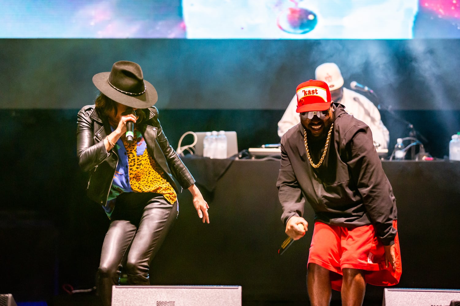 Big Grams – Big Boi’s pairing with trip-hop duo Phantogram (Sarah Barthel and Josh Carter) -  played the final show of the "Big Night Out" concert series at Centennial Olympic Park on Oct. 25, 2020.