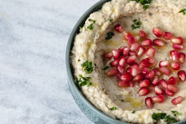 Baba ganoush is impressively smoky at Zakia, where eggplant is charred over an open flame for the cold mezze. Courtesy of Erik Meadows/Zakia