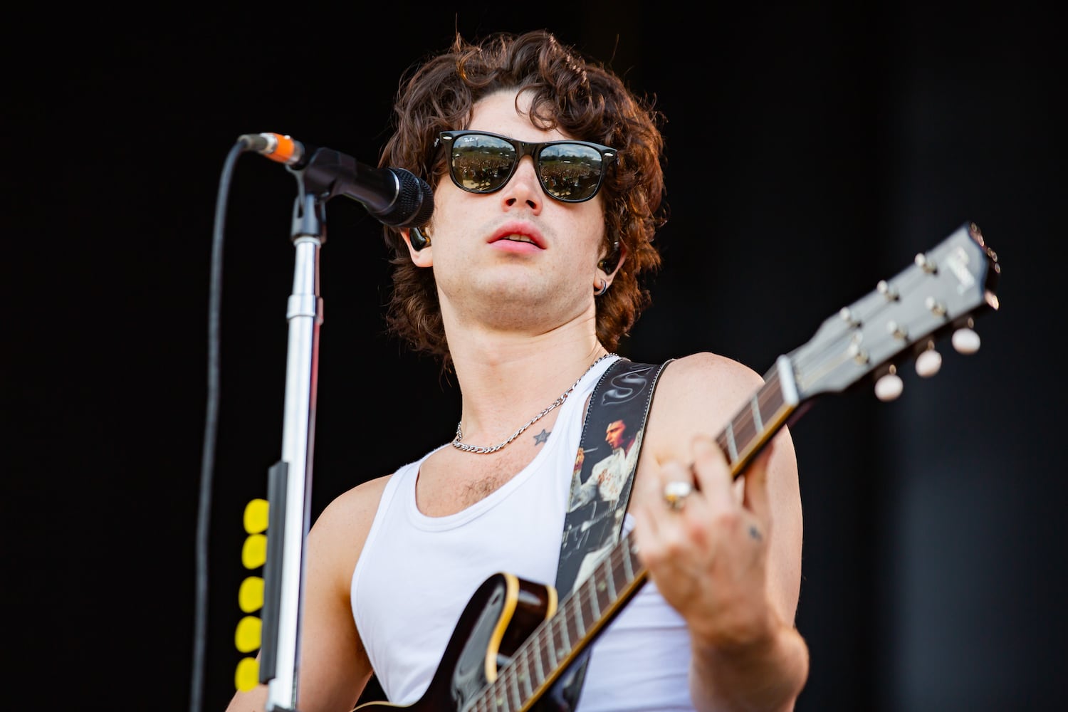 Atlanta, Ga: Big crowds turned out to catch Inahler featuring lead vocalist Elijah Hewson (son of Bono from U2). Photo taken Sunday September 17, 2023 at Piedmont Park. (RYAN FLEISHER FOR THE ATLANTA JOURNAL-CONSTITUTION)