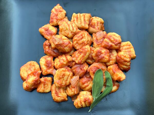 Gnocchi (Italian dumplings) are often made with potatoes, but here they're made with butternut squash. Kellie Hynes for The AJC