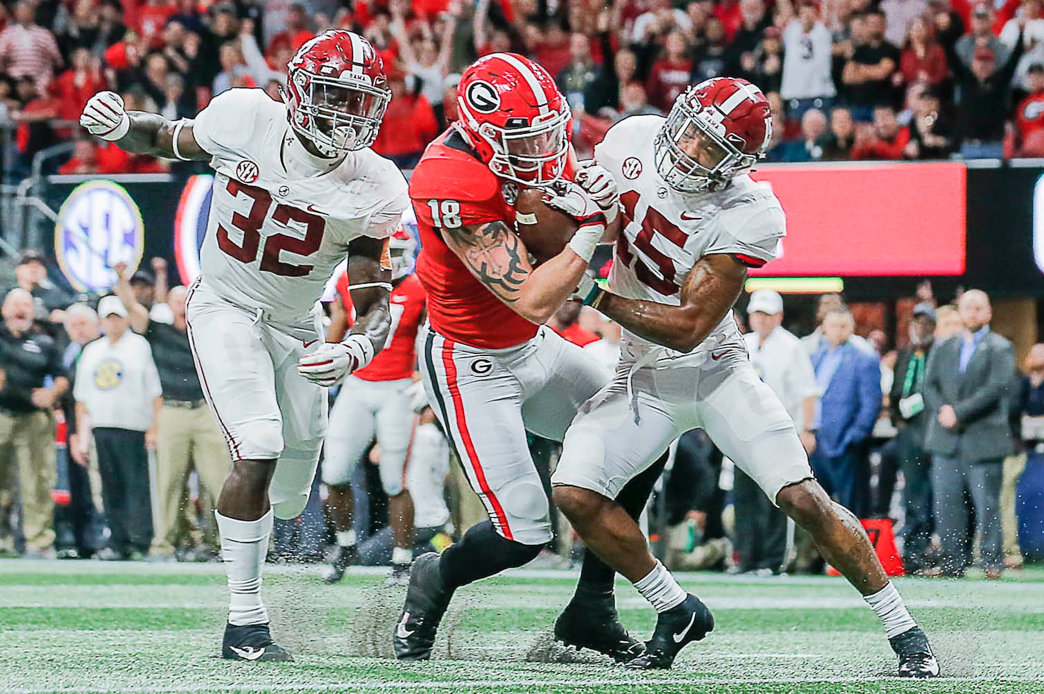 Photos: Bulldogs battle Alabama in SEC Championship game