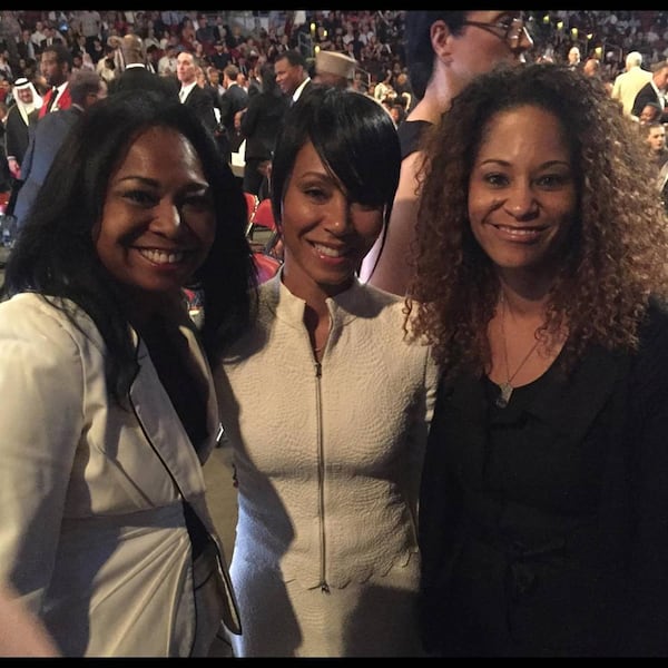 "It was a pleasure to see Jada Pinkett Smith yesterday," Yamma Brown posted with this picture of heself and her sister Deanna Brown Thomas with Smith. "So gracious and doing so much to uplift others! To be in her shoes for a day."