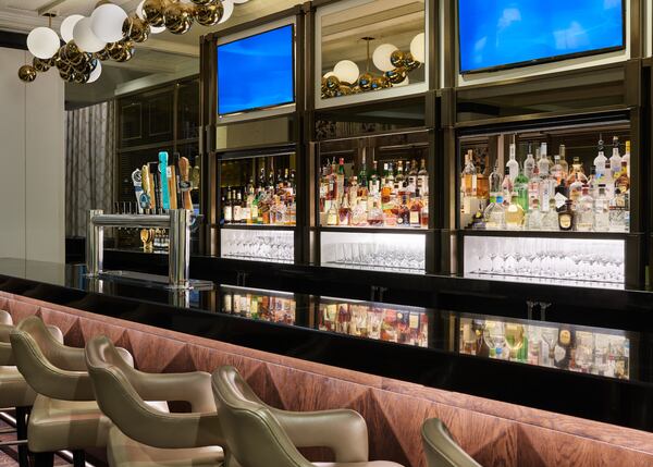  Remember the fireplace in the Ritz-Carlton, Buckhead's Lobby Lounge? It's gone, replaced by this brightly lit bar. Photo: Jason Dewey