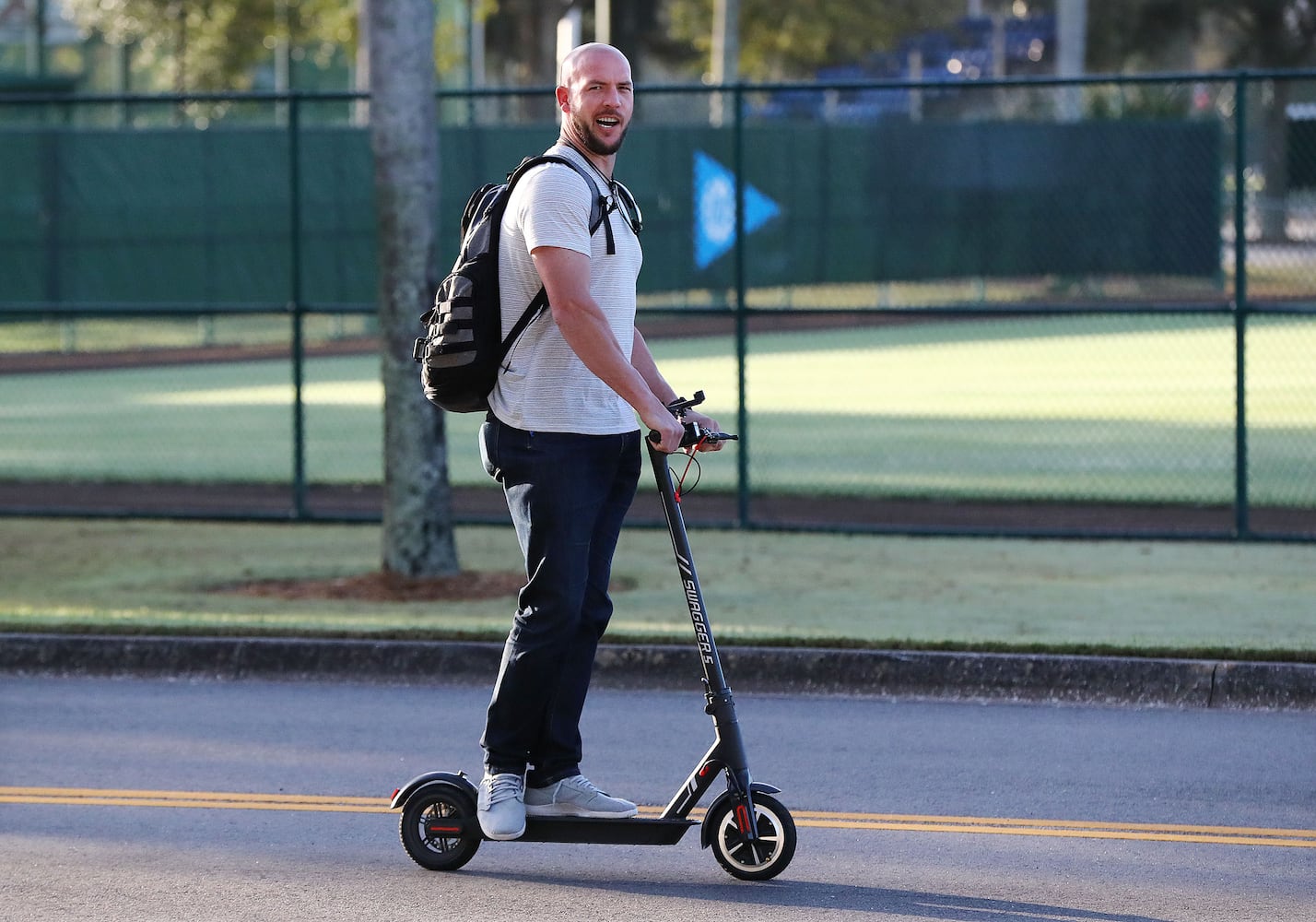 Photos: Pitchers and catchers report to Braves spring training