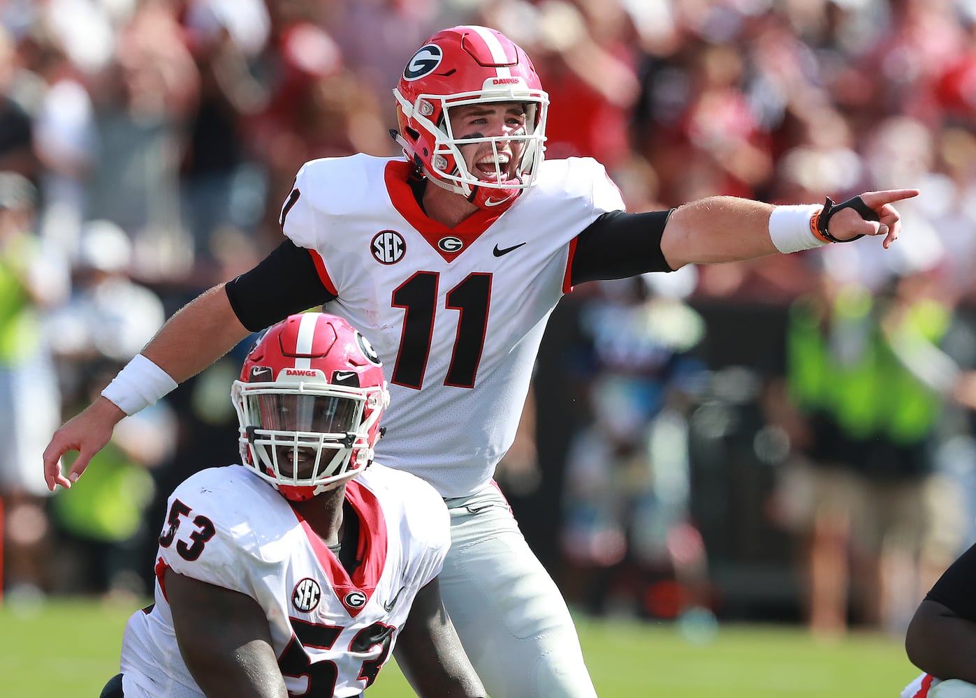 Photos: Bulldogs pull away from South Carolina