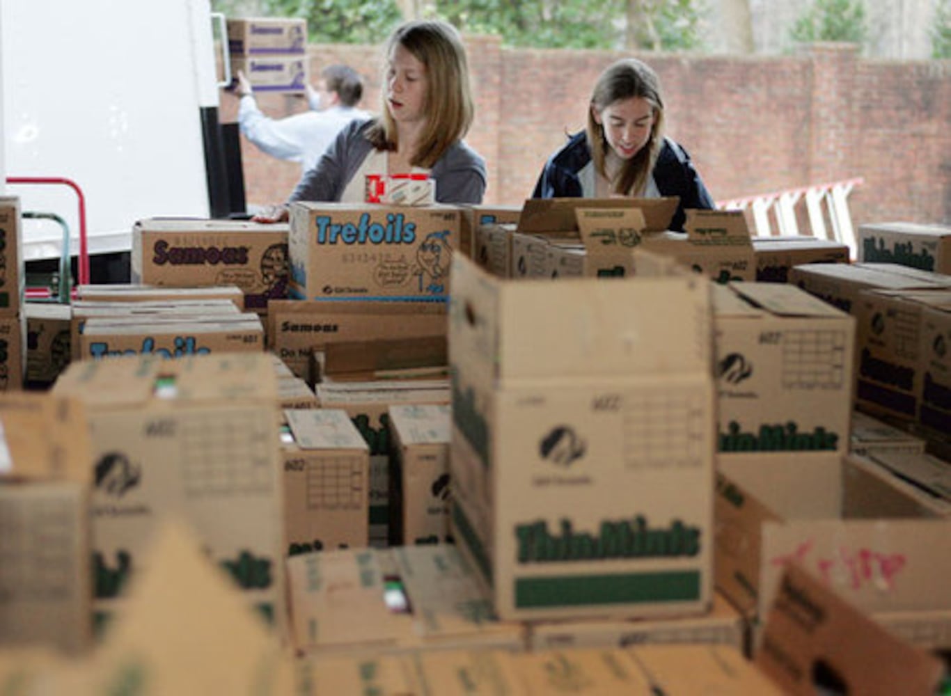 Girl Scout cookies for the troops