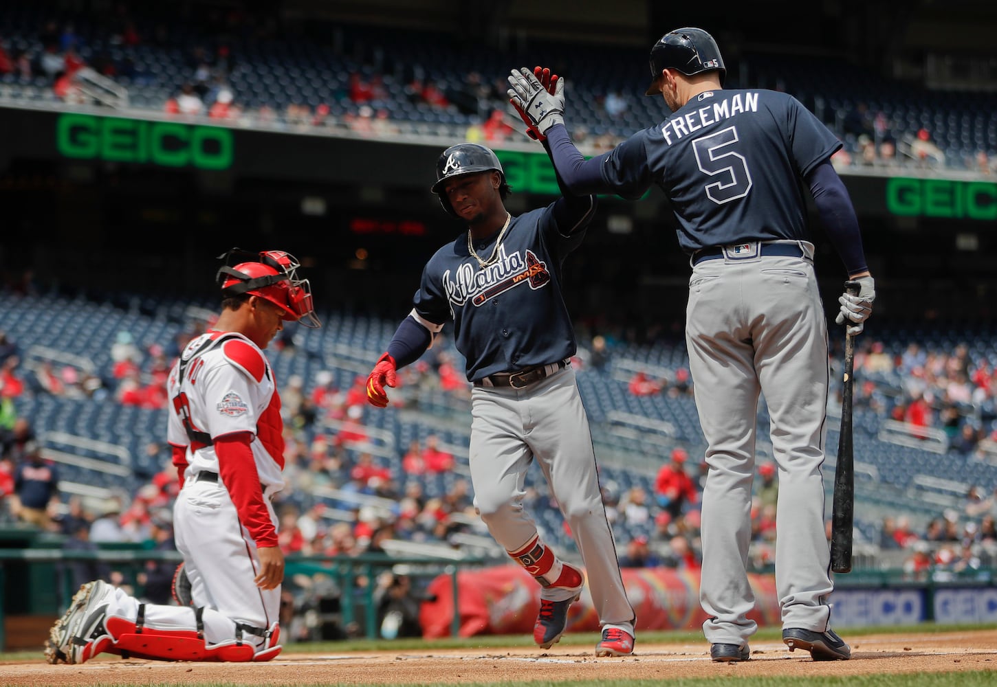 Photos: Braves record a win over the Nationals