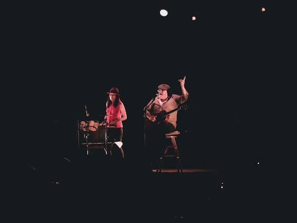 Bill Sheffield performs with Sandra Senn, his drummer and life partner. Photo: Courtesy of Bill Sheffield