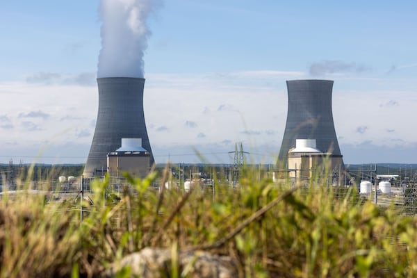 Left to right, are units 3 and 4 at Plant Vogtle, in Burke County near Waynesboro, Georgia, on Monday, July 31, 2023. Unit 3 officially entered commercial service Monday. It makes history as the first nuclear reactor built from scratch in the U.S. in more than three decades. (Arvin Temkar/The Atlanta Journal-Constitution/TNS)