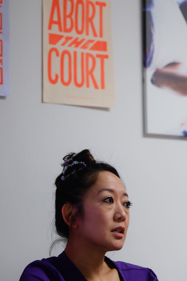 Dr. Shelly Tien, who travels to perform abortions in multiple states, sits in her office in between patients earlier this month at the Planned Parenthood Jacksonville Health Center. Sometimes she is the only doctor at the Jacksonville clinic, with 40 to 45 patients in a day,. (Natrice Miller/natrice.miller@ajc.com)