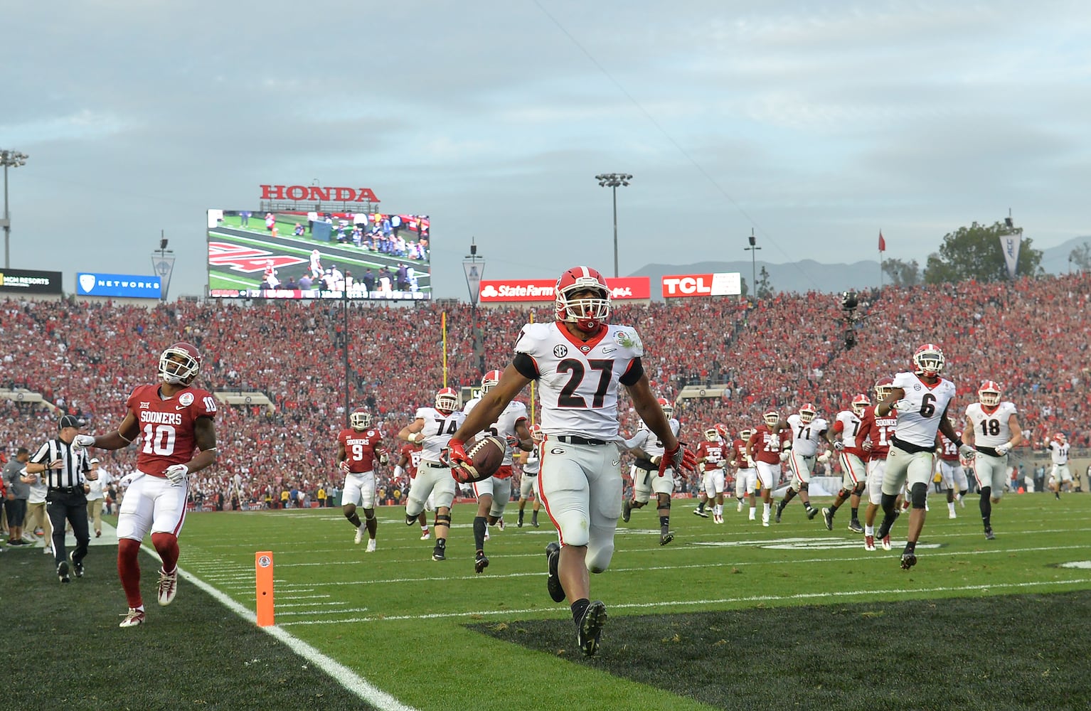 Photos: Bulldogs outlast Sooners in Rose Bowl