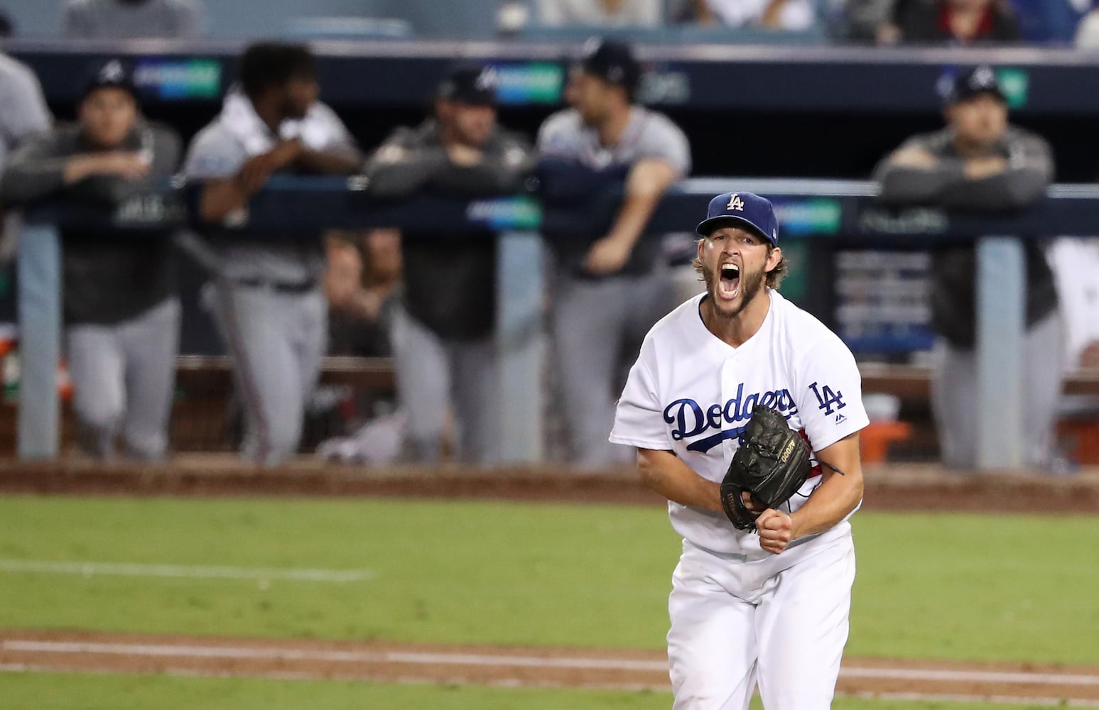 Photos: Braves shut out again, trail Dodgers 2-0 in playoffs