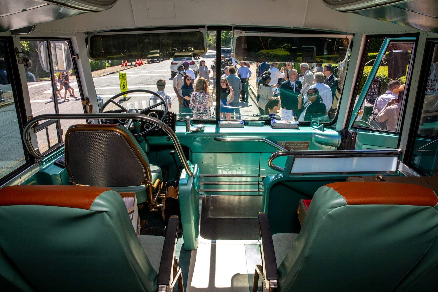 Freedom Riders bus replica at MLK home