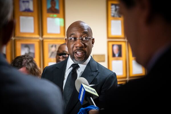 On the final day of Black History Month, U.S. Sen. Raphael Warnock, D-Ga., posted a video on social media about his place in history as just the 11th Black person to serve in the Senate. (Olivia Bowdoin for the AJC). 