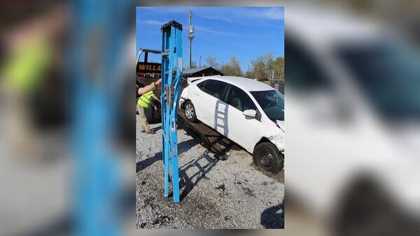 Gwinnett police hope someone will know who the ladder belongs to or  how it ended up on the interstate.