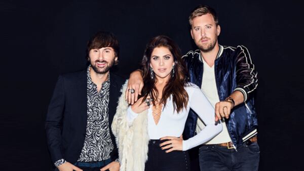 Lady Antebellum’s Dave Haywood, Hillary Scott and Charles Kelley. 