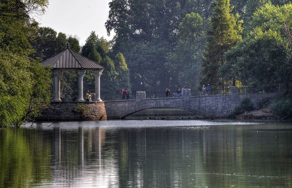 The bridge access across Piedmont Park in Atlanta.