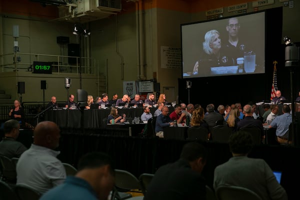 
                        The National Transportation Safety Board holds a hearing as part of the ongoing investigation into the Feb. 3, 2023 derailment of a Norfolk Southern Railway train, in East Palestine, Ohio on Thursday, June 22, 2023. Earlier in the day, the board released thousands of pages of documents about the derailment, providing the fullest account yet of what led to the accident. (Maddie McGarvey/The New York Times)
                      