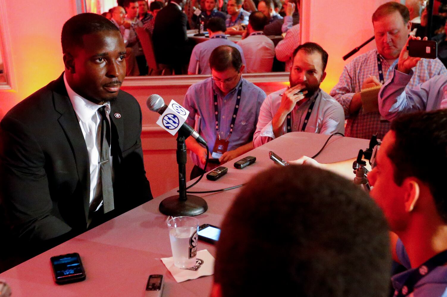 Photos: Kirby Smart talks UGA football at SEC Media Days