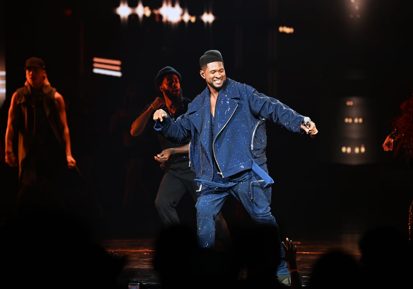 Grand Opening Of “USHER The Las Vegas Residency” At The Colosseum At Caesars Palace LAS VEGAS, NEVADA - JULY 16: Usher performs at the grand opening of “USHER The Las Vegas Residency” at The Colosseum at Caesars Palace on July 16, 2021 in Las Vegas, Nevada. (Photo by Denise Truscello/Getty Images for Caesars Entertainment)