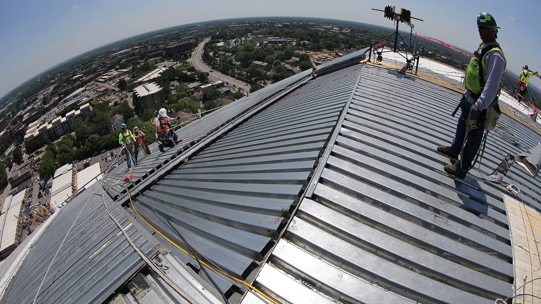 View from atop Mercedes-Benz Stadium