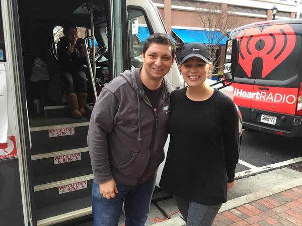  The Power 96.1 morning show husband-wife team of PK and Denise. CREDIT: Rodney Ho/rho@ajc.com