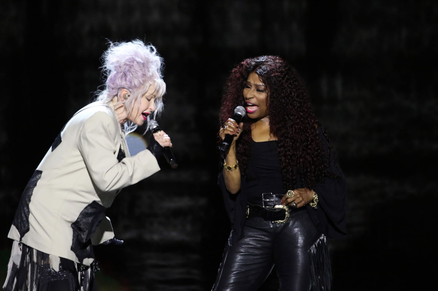 Chaka Khan and Cyndi Lauper