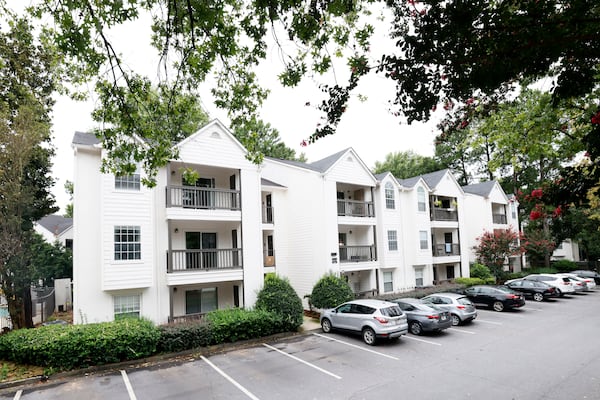 The view of one section of Virginia Highlands apartments in Atlanta is seen on Wednesday, Aug. 30, 2023. Landlords of apartment complexes, particularly those with older properties, capitalized on the surge in rental prices to achieve substantial profits quickly with aggressive loans due to high-interest rates.
Miguel Martinez /miguel.martinezjimenez@ajc.com