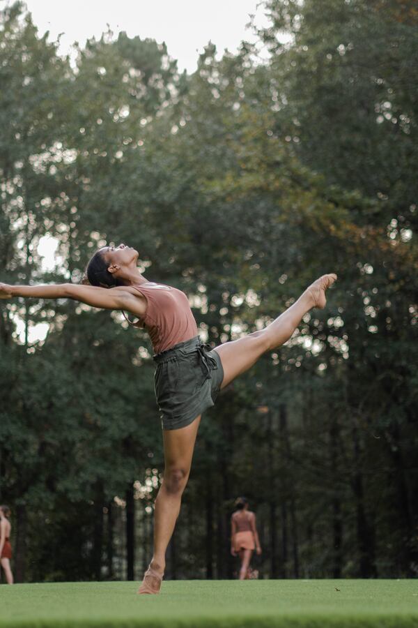 The expanded Terminus Modern Ballet Theatre performing in Wildflower Meadow at Serenbe. (Photos by Christina Massad)