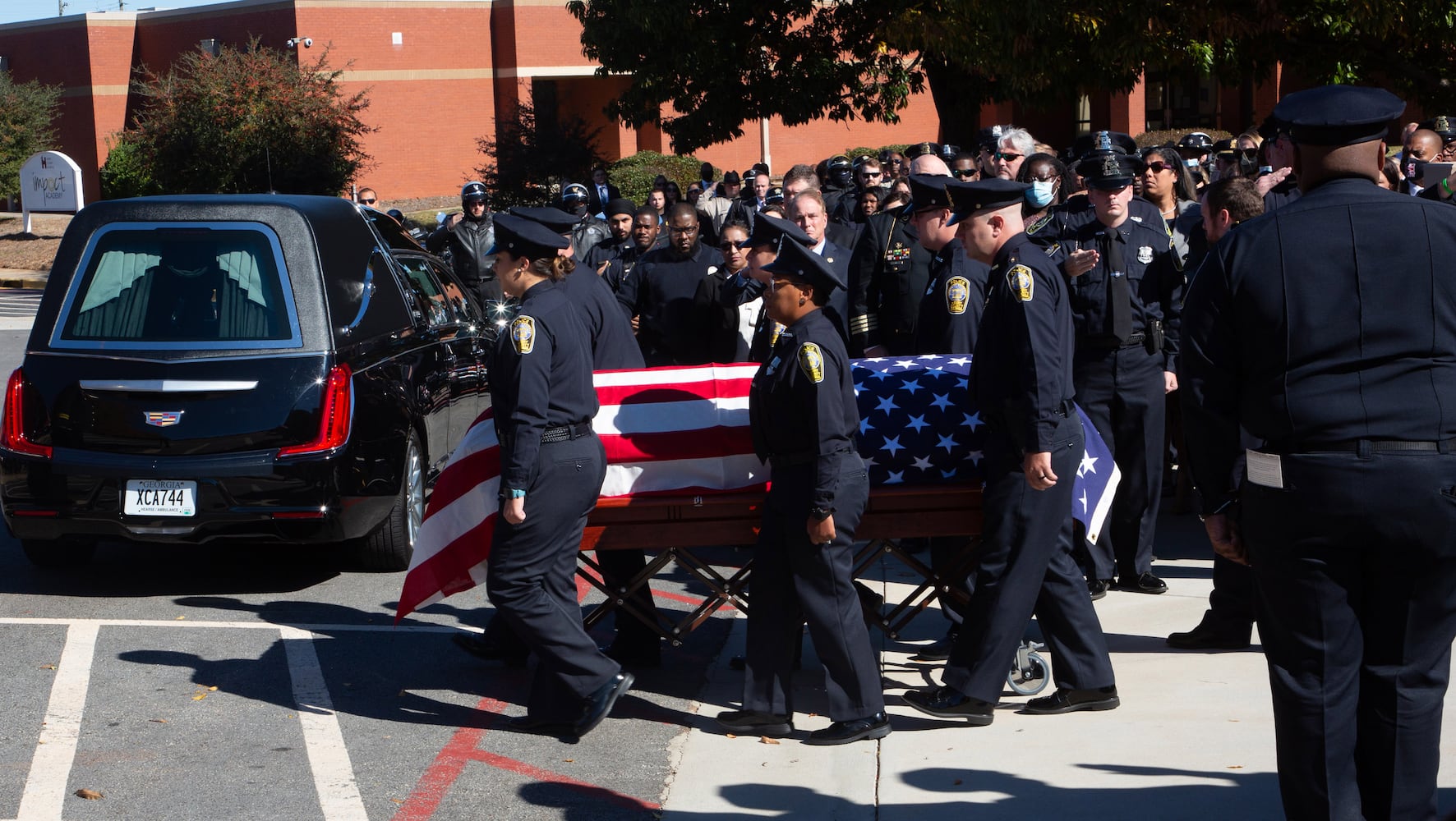 funeral service for Officer Paramhans Desai