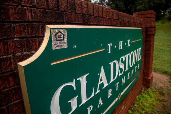 The Gladstone Apartments were originally built in 1949. (Alyssa Pointer / Alyssa.Pointer@ajc.com)