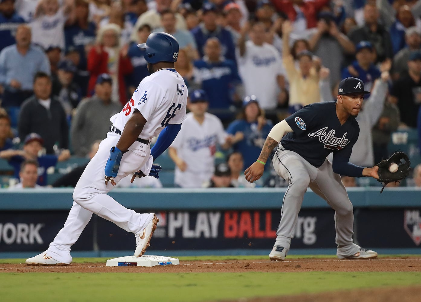 Photos: Braves fall to Dodgers in playoffs opener