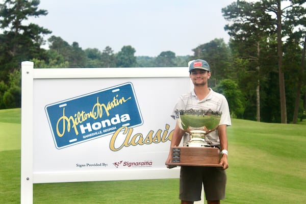 Reinhardt College golfer Hunter Clay won the Georgia PGA's 2022 Milton Martin Classic