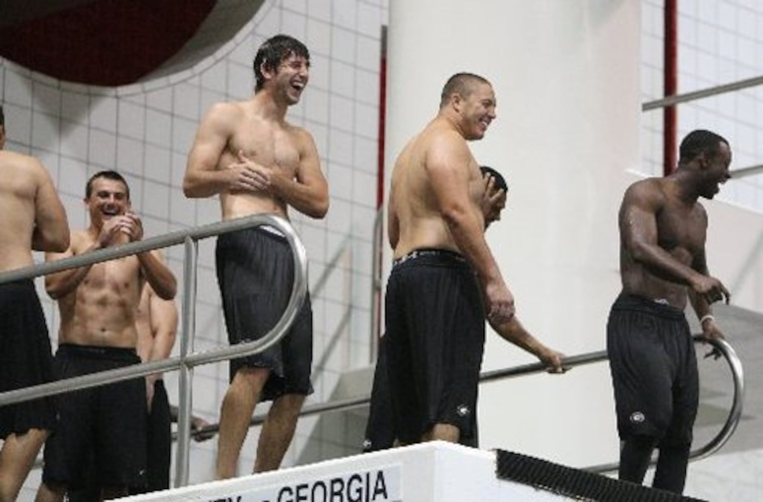 UGA football team hits the pool