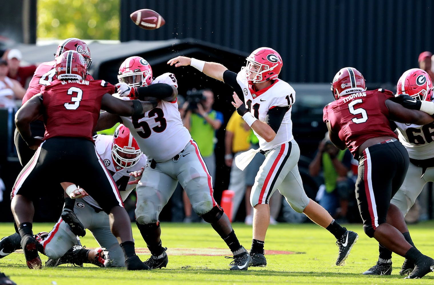 Photos: Bulldogs pull away from South Carolina