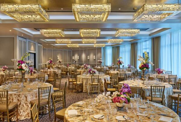  A ballroom at the newly rechristened Whitley Buckhead.