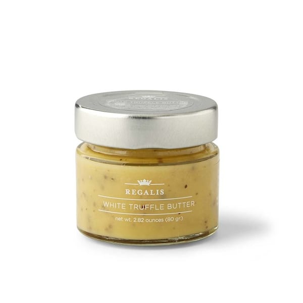 Regalis White Truffle Butter gets its rich perfume from two types of Italian white truffles — those harvested in spring and winter.