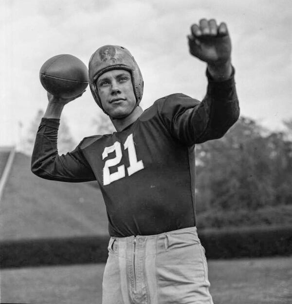 Georgia Bulldogs' Heisman Trophy winner Frank Sinkwich in 1942.