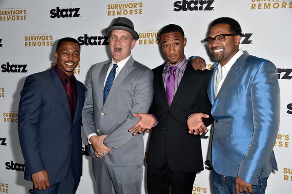 BEVERLY HILLS, CA - SEPTEMBER 23: (L-R) Actors RonReaco Lee, Mike O'Malley, Jessie T.Usher, Mike Epps arrive at the Premiere Of Starz "Survivor's Remorse" at Wallis Annenberg Center for the Performing Arts on September 23, 2014 in Beverly Hills, California. (Photo by Frazer Harrison/Getty Images) BEVERLY HILLS, CA - SEPTEMBER 23: (L-R) Actors RonReaco Lee, Mike O'Malley, Jessie T.Usher, Mike Epps arrive at the Premiere Of Starz "Survivor's Remorse" at Wallis Annenberg Center for the Performing Arts on September 23, 2014 in Beverly Hills, California. (Photo by Frazer Harrison/Getty Images)