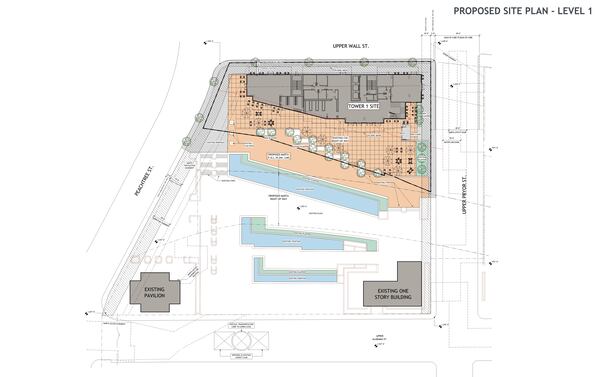 Concept for Underground Atlanta apartment tower (courtesy of Lalani Ventures).