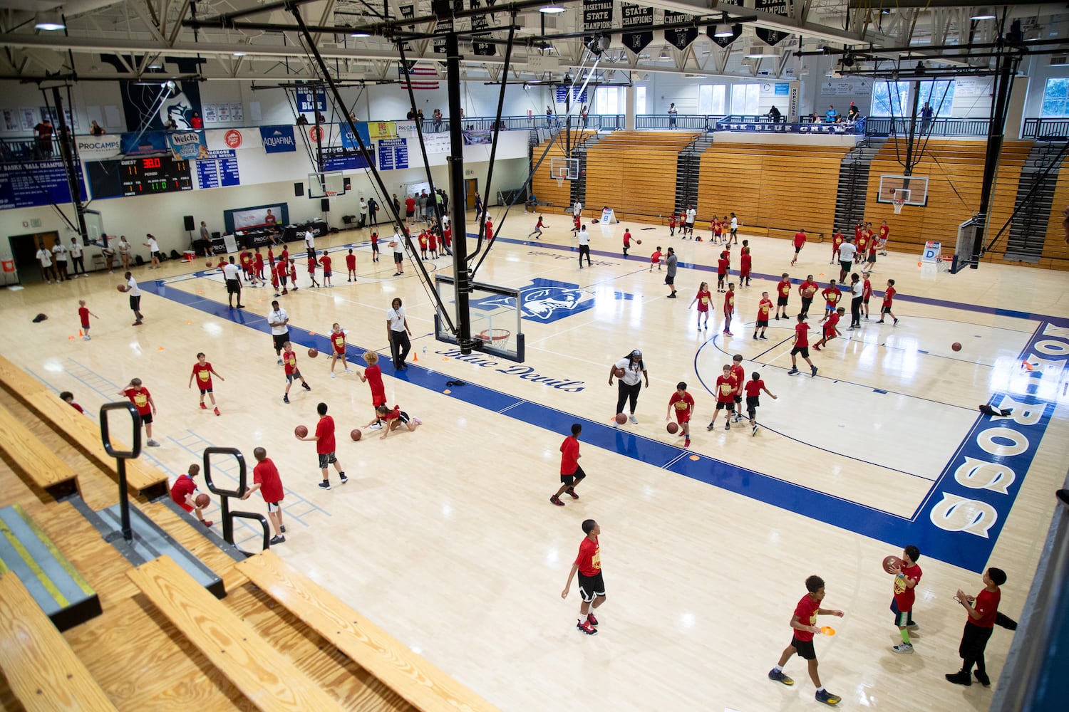 Photos: Hawks’ Trae Young appears at basketball camp for youngsters