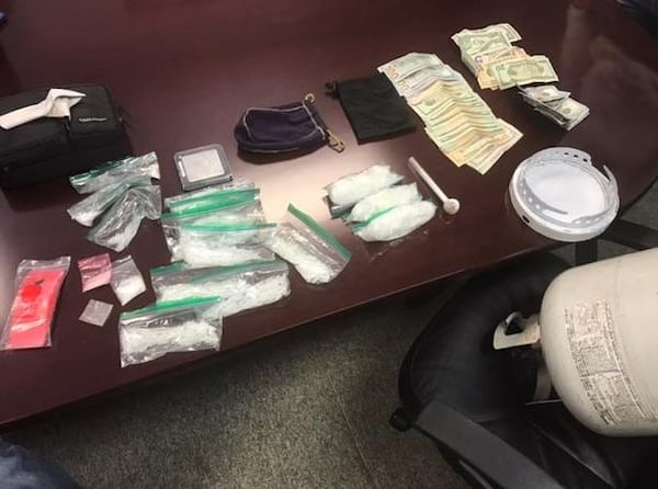 Cherokee County narcotics agents said they located about 24.7 grams of meth inside a residence in Woodstock on Monday. (Credit: Cherokee Multi-Agency Narcotics Squad)