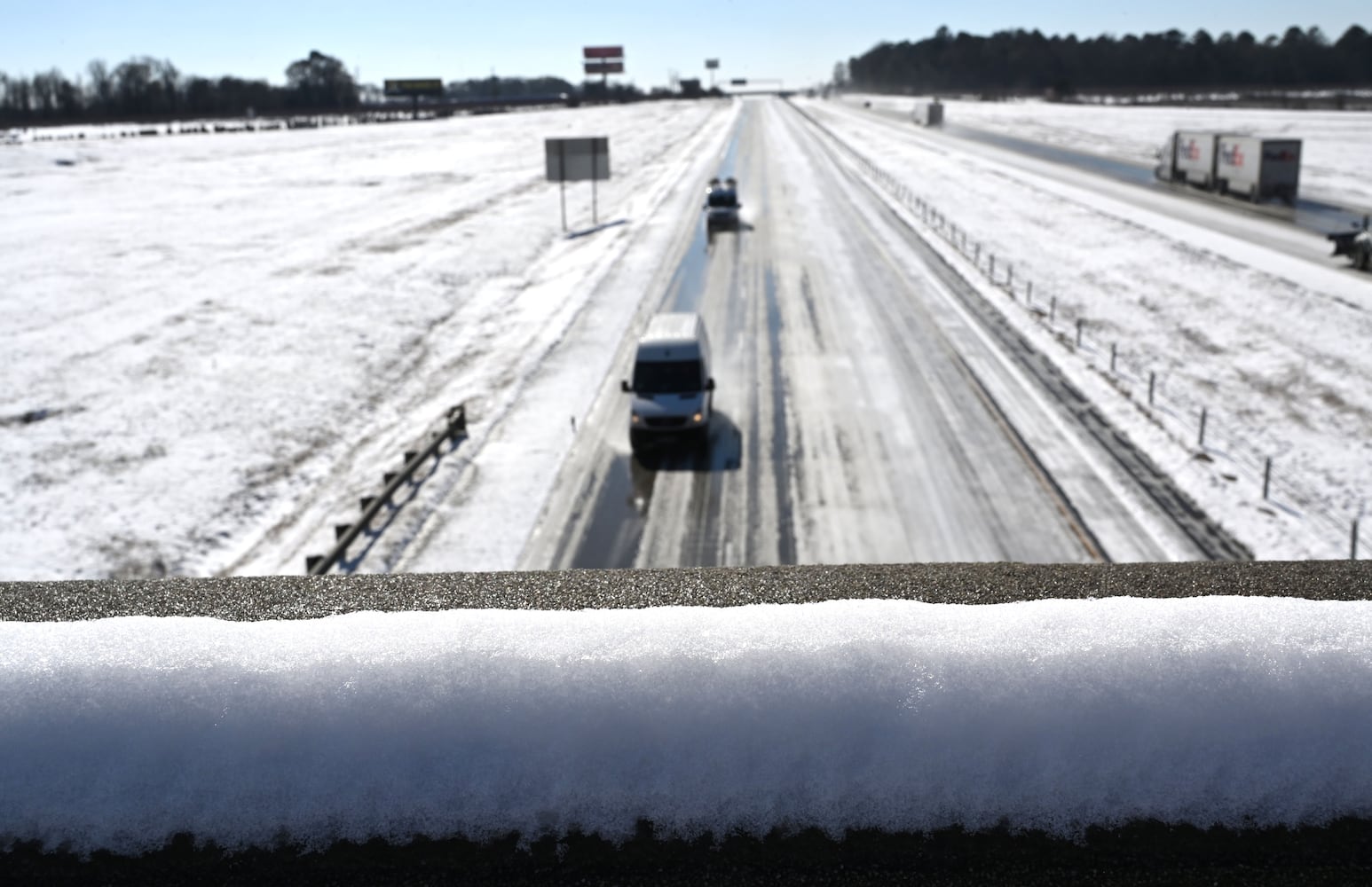 Photos: Georgia snow Day 2