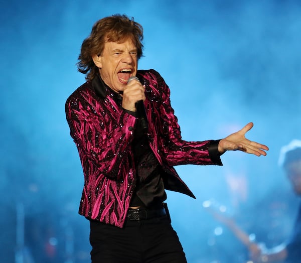 Mick Jagger displayed fine form (and several costume changes) during the Rolling Stones' show at Mercedes-Benz Stadium Thursday.
Robb Cohen for the Atlanta Journal-Constitution