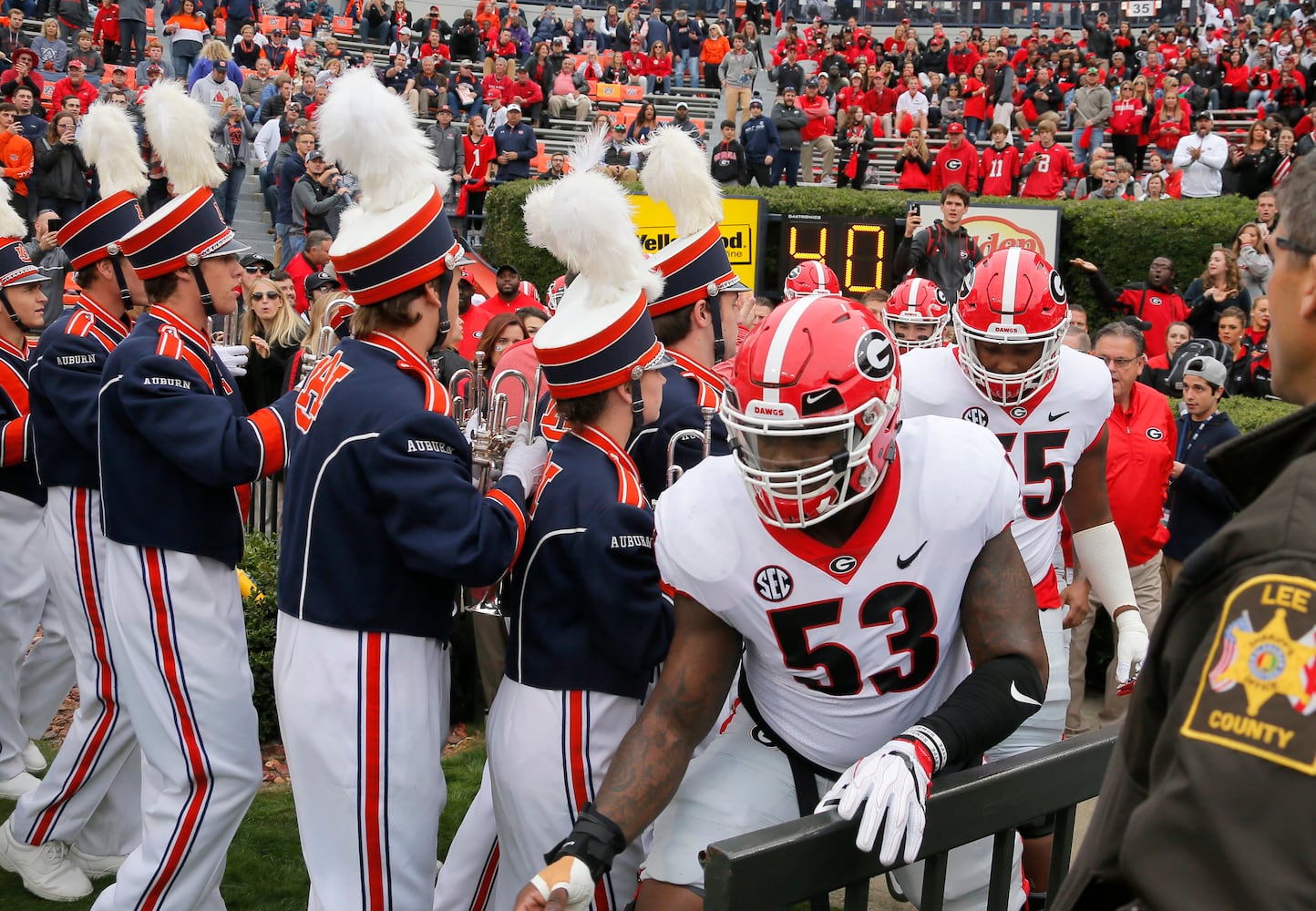 Photos: Bulldogs battle Auburn, seek 10-0 record