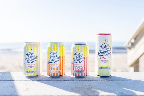 One of the first craft cocktail brands in a can, Fishers Island recently added new flavors. Courtesy of Fishers Island Lemonade