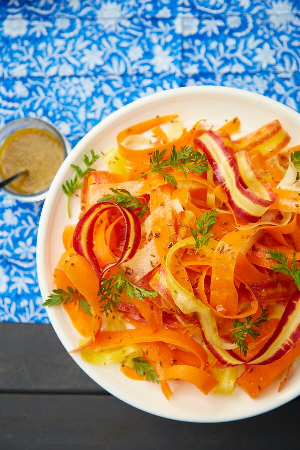 Carrot Ribbon Salad with Date Vinaigrette
Courtesy of Christina Peters