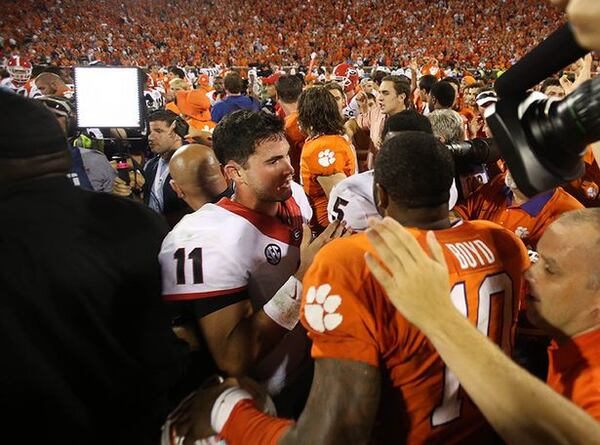 These two guys will also miss the game, but not due to suspension. (Jason Getz/AJC)