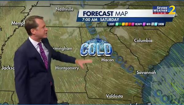 Experts expect a dry, but very cold, weekend in metro Atlanta.